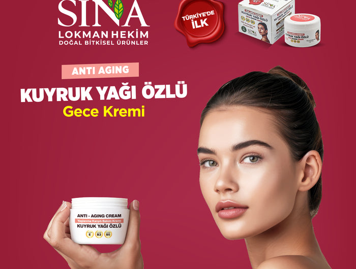 <h2>KUYRUK YAĞI İLE GELİŞTİRİLEN ANTI AGING KREM</h2>