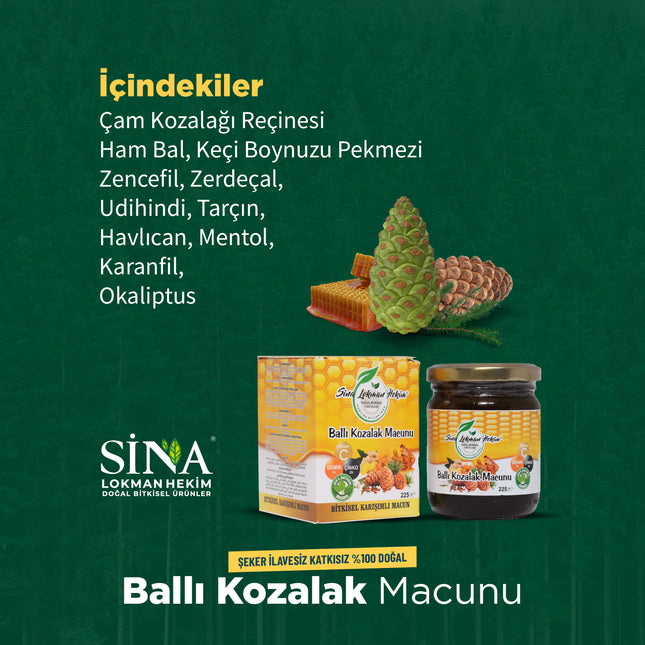 Ballı Kozalak Macunu (Şeker İlavesiz)