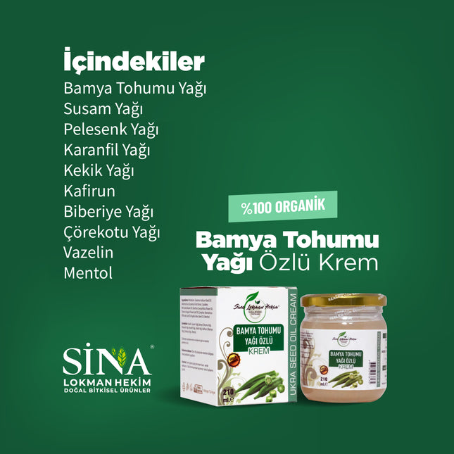 Bamya Tohumu Yağı Özlü Krem