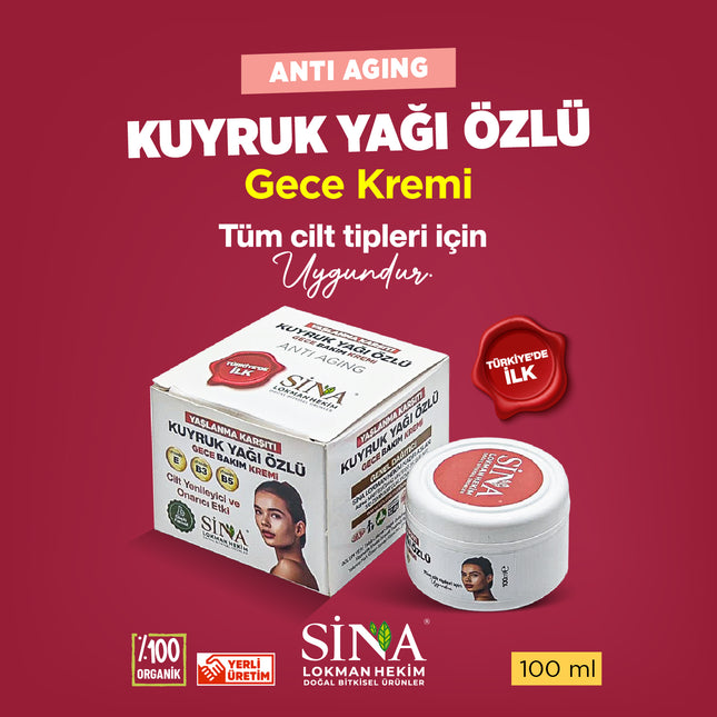 Kuyruk Yağı Özlü Yüz (Gece) Kremi