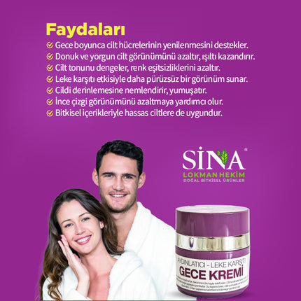 Aydınlatıcı & Leke Karşıtı Gece Kremi