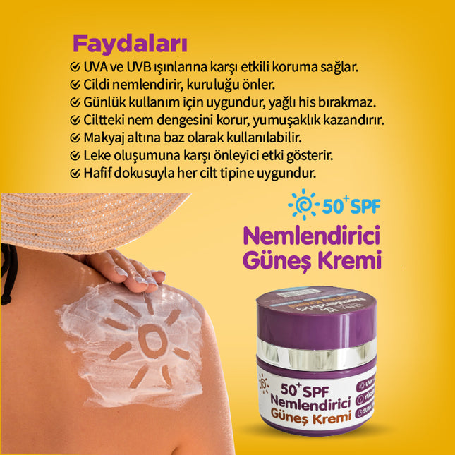 50+ SPF Nemlendirici Güneş Kremi