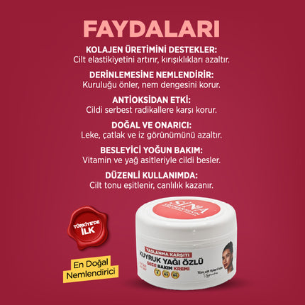 Kuyruk Yağı Özlü Yüz (Gece) Kremi (Yaşlanma Karşıtı)